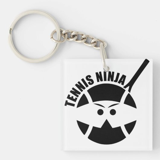 Cool Tennis ninja! Schlüsselanhänger (Vorderseite)