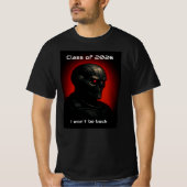 Cool Terminator Skull Graduation Graphic Design  T-Shirt (Vorderseite)
