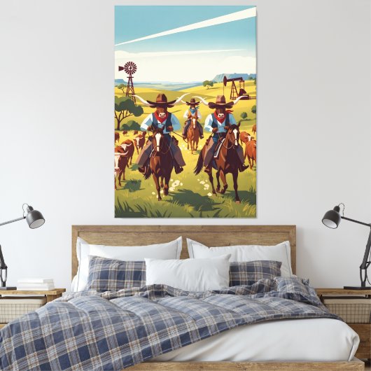 Cool Texas Leinwanddruck (Insitu (Schlafzimmer))