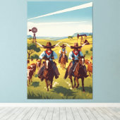 Cool Texas Leinwanddruck (Insitu (Holzboden))