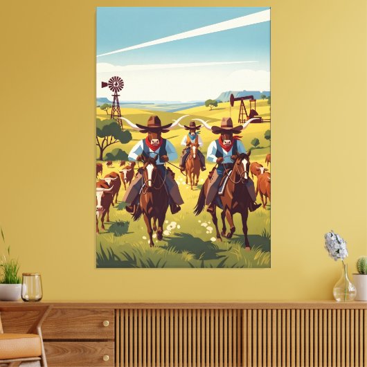 Cool Texas Leinwanddruck (Insitu (Wohnzimmer))