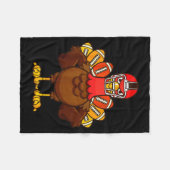 Cool Thanksgiving Football Shirt _ Gobble Player T Fleecedecke (Vorderseite (Horizontal))