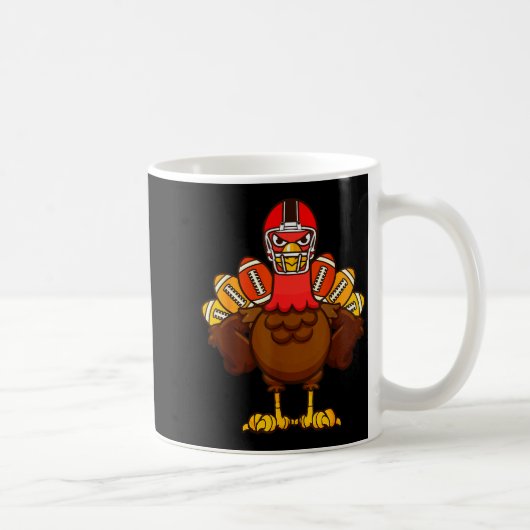 Cool Thanksgiving Football Shirt _ Gobble Player T Kaffeetasse (Rechts)