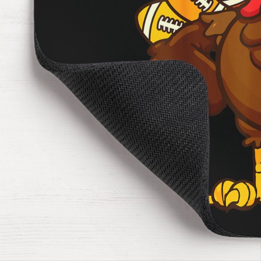 Cool Thanksgiving Football Shirt _ Gobble Player T Mousepad (Ecke)