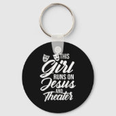 Cool Theater Art For Women Girls Musical Broadway Schlüsselanhänger (Vorderseite)