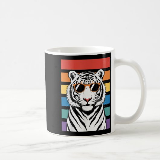 Cool Tiger Costume For Men Women Kids Pattern Tige Kaffeetasse (Rechts)