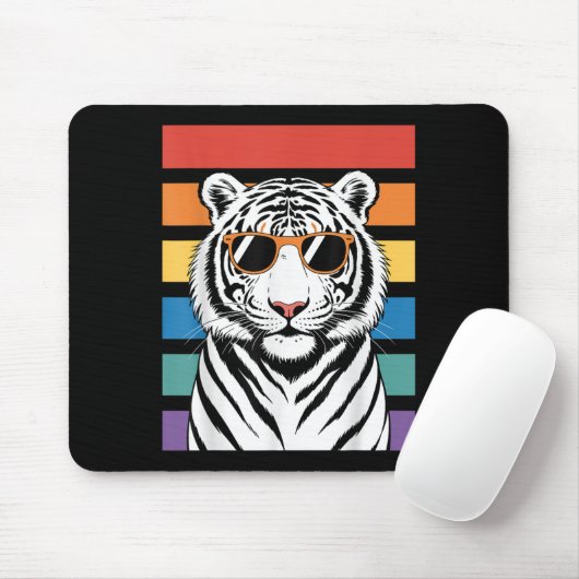 Cool Tiger Costume For Men Women Kids Pattern Tige Mousepad (Mit Mouse)