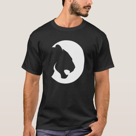 Cool Tiger Leopard Cougar Puma Head Face Animal Wi T-Shirt (Vorderseite)