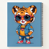 Cool Tiger Personalisiert Notizblock (Rückseite)