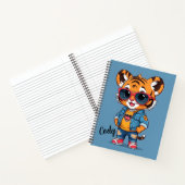 Cool Tiger Personalisiert Notizblock (Innenseite)