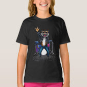 Cool Tiger Rock Dancer | Funny Animal Music Gift T-Shirt (Vorderseite)