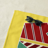 Cool Tiki Totem individuelle Name und Farbhandtuch Strandtuch (Beispiel)