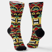 Cool Tiki Totem Socken (Gewinkelt)