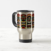 Cool Tiki Totems individuelle Name Tasse (Vorderseite Links)