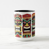 Cool Tiki Totems individuelle Name Tasse (Zentrum)