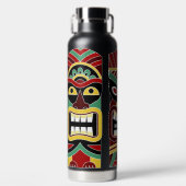Cool Tiki Totems individuelle Name Trinkflasche (Vorderseite)