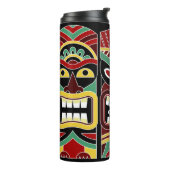 Cool Tiki Totems individuelle Name tumbler Thermosbecher (Nach links gedreht)