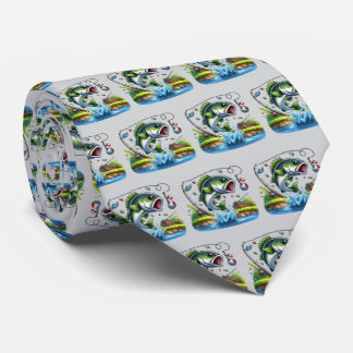 Cool tiled fishing lovers  krawatte