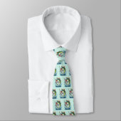 Cool tiled fishing lovers neck tie krawatte (Gebunden)