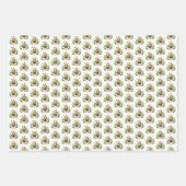 Cool tiled unisex baby bee pattern geschenkpapier set (Vorderseite 3)