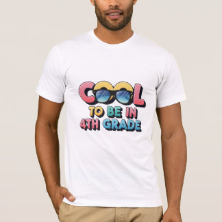 Cool to be in 4th Grade Sunglasses Back to School T-Shirt