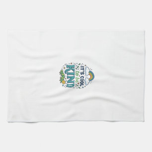 Cool To Be Kind Regenbogen-Raupe-Shirt-Design_1 Geschirrtuch