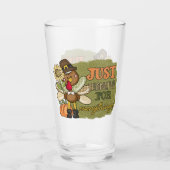 Cool Toller Erntedank Holiday Trukey Glas (Rückseite)