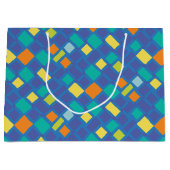 Cool Tone checkerboard Kid's   Große Geschenktüte (Vorderseite)