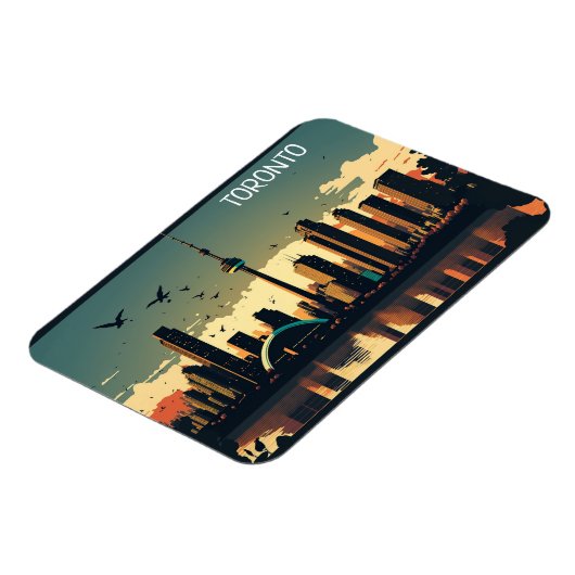 Cool Toronto Canada Skyline Magnet (Linke Seite)