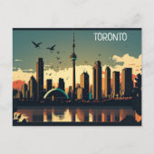 Cool Toronto Canada Skyline Postkarte (Vorderseite)