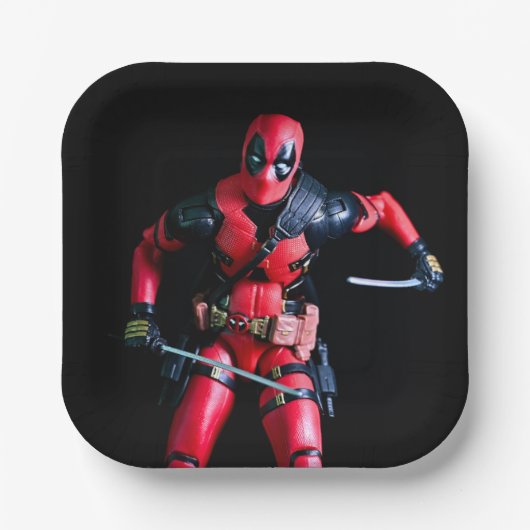 Cool Toy Fotografy Superhero Pappteller (Vorderseite)