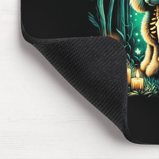 Cool Toy Poodle Dog Skeleton Halloween Hund Mama V Mousepad (Ecke)