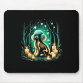 Cool Toy Poodle Dog Skeleton Halloween Hund Mama V Mousepad (Vorne)