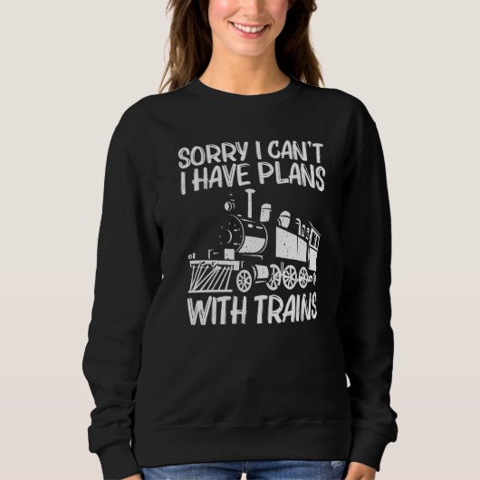 Cool Train For Men Women Train Locomotive Railroad Sweatshirt (Vorderseite)