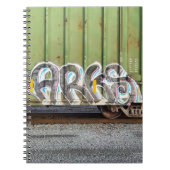 Cool Train Graffiti Notebook Notizblock (Vorderseite)