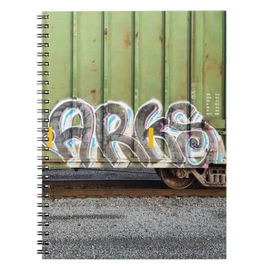 Cool Train Graffiti Notebook Notizblock (Vorderseite)