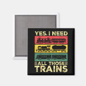 Cool Train Model Funny Train Railroad Magnet (Vorderseite/Rückseite)