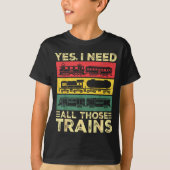 Cool Train Model Funny Train Railroad T-Shirt (Vorderseite)