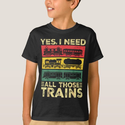 Cool Train Model Funny Train Railroad T-Shirt (Vorderseite)