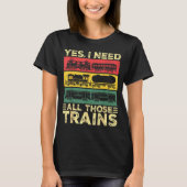 Cool Train Model Funny Train Railroad T-Shirt (Vorderseite)