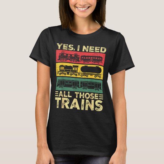 Cool Train Model Funny Train Railroad  T-Shirt (Vorderseite)
