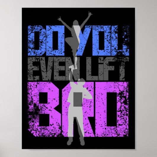 Cool, trainierst du überhaupt, Bro Cheerleading, G Poster (Vorne)