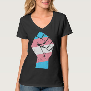 Cool Transgender Fist Pride Rights Lgbt Transexua T-Shirt