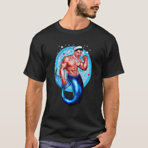 Cool Transgender LGBTQ Trans Pride Male Mermaid T-Shirt