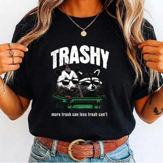 Cool Trash Panda and  Opossum for raccoon lovers Tri-Blend Shirt