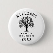 Cool Tree Family Wiedersehen Sommerurlaub Straßenr Button (Vorderseite)