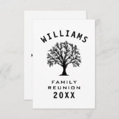 Cool Tree Family Wiedersehen Sommerurlaub Straßenr RSVP Karte (Vorne/Hinten)