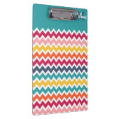 Cool trendfarbige Monogram Zickzack Klemmbrett (Rechts)