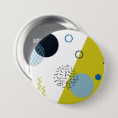 Cool, trendig, modern, geometrisch grün von Memphi Button (Vorne & Hinten)