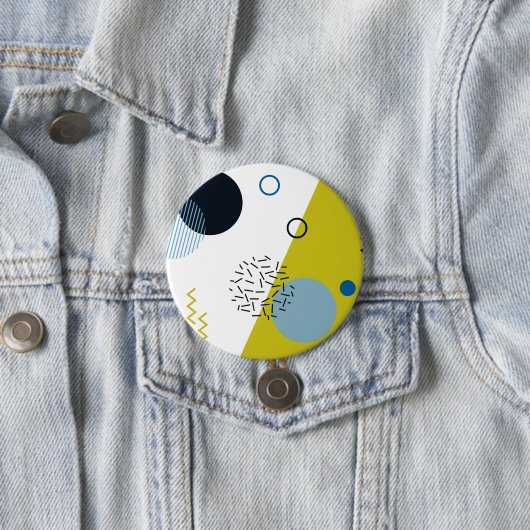 Cool, trendig, modern, geometrisch grün von Memphi Button (Beispiel)